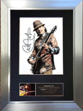 CARLOS SANTANA Mounted Signed Photo Reproduction Autograph PRINT A4 668