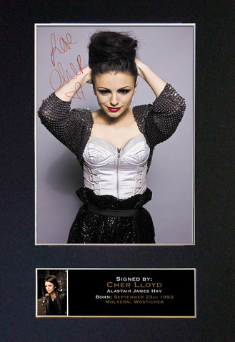 CHER LLOYD Mounted Signed Photo Reproduction Autograph Print A4 220
