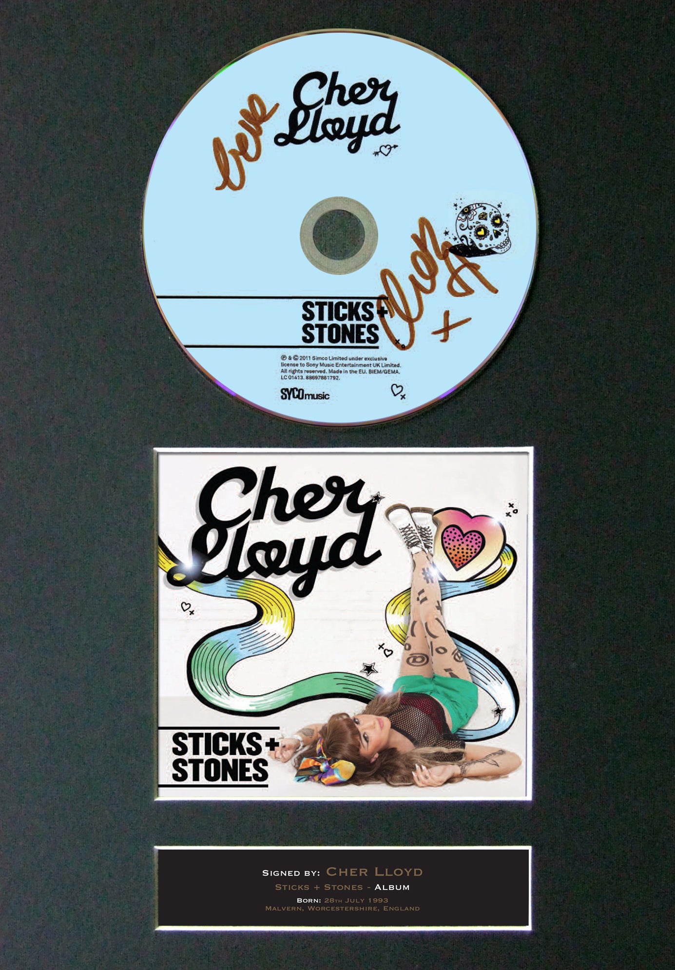 CHER LLOYD Album Signed Autograph CD Repro MOUNTED A4 Autograph Print 40