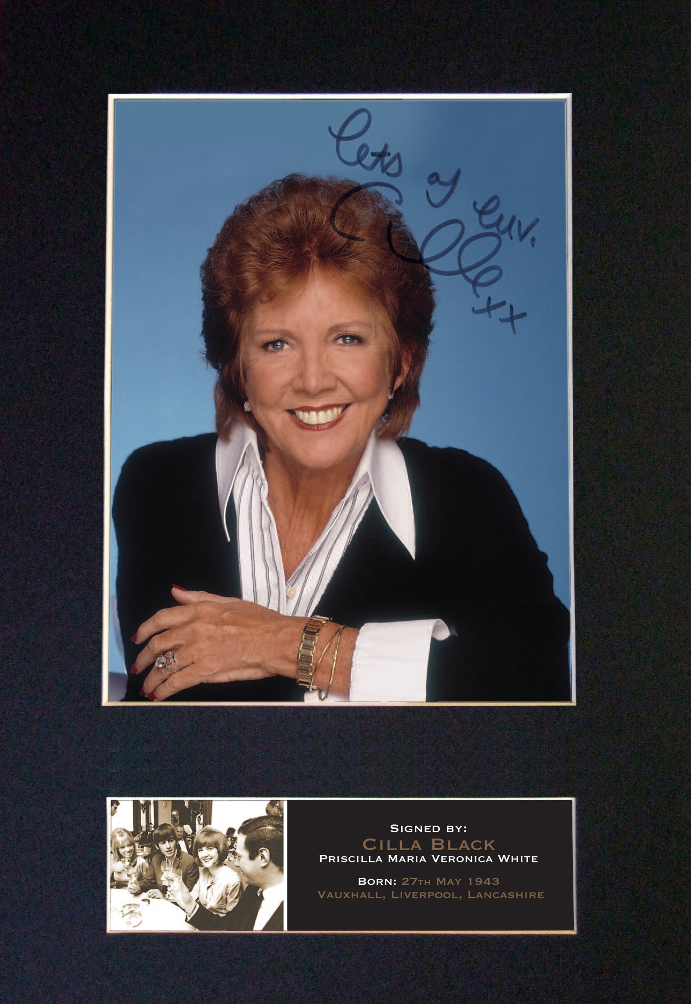 CILLA BLACK Quality Signed Autograph Mounted Reproduction PRINT A4 545