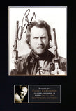 CLINT EASTWOOD Mounted Signed Photo Reproduction Autograph Print A4 5