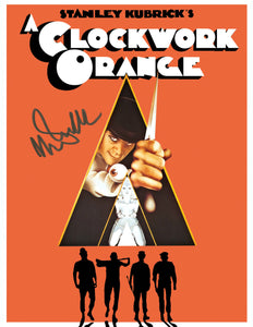 CLOCKWORK ORANGE Malcolm McDowell AUTOGRAPH MOVIE POSTER A2 594 x 420mm (Rare)