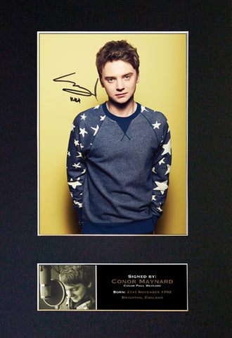 CONOR MAYNARD Mounted Signed Photo Reproduction Autograph Print A4 347