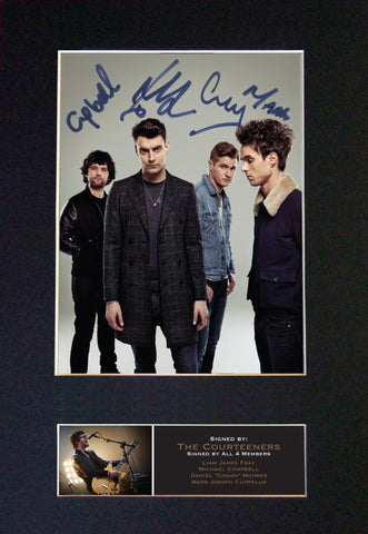 THE COURTEENERS Signed Autograph Mounted Photo Repro A4 Print 543