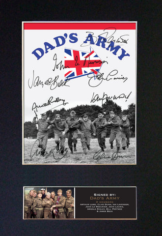 DADS ARMY Quality Autograph Mounted Signed Photo Reproduction Print Poster #755