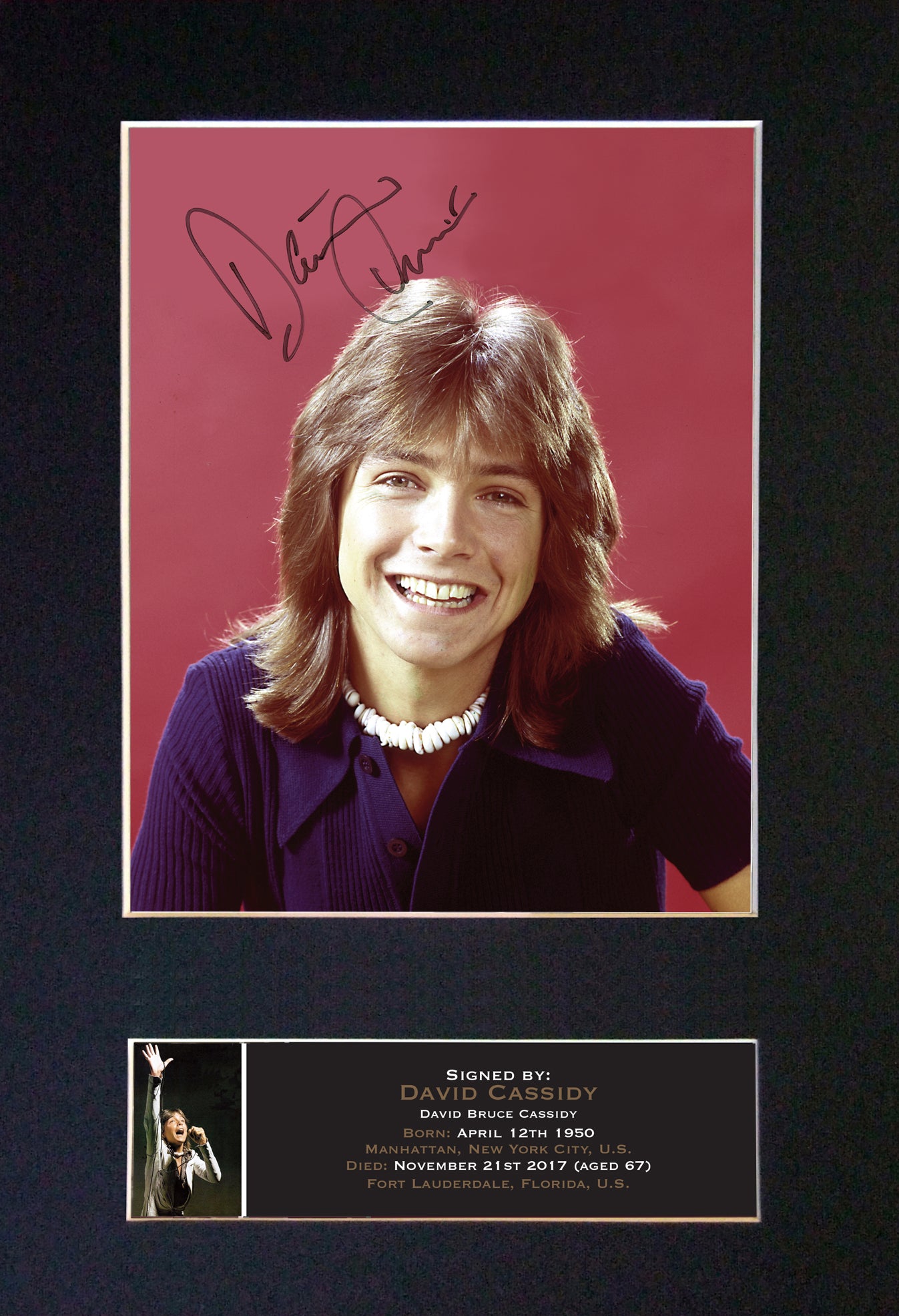 DAVID CASSIDY Quality Autograph Mounted Signed Photo Repro Print A4 700