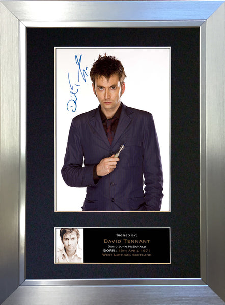 David Tennant Signed Autograph Quality Mounted Photo Repro A4 Print 335