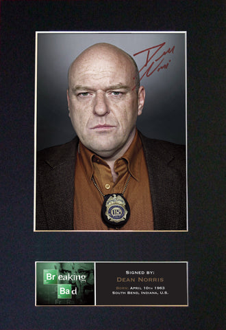 DEAN NORRIS Breaking Bad Signed Autograph Mounted Photo Repro A4 Print 429