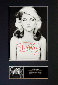 DEBBIE HARRY BLONDIE Mounted Signed Photo Reproduction Autograph Print A4 221