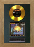 # Def Leppard - Pyromania GOLD DISC Album Signed Autograph Mounted Repro