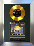 # Def Leppard - Pyromania GOLD DISC Album Signed Autograph Mounted Repro