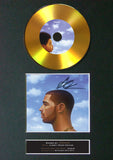 #161 GOLD DISC DRAKE Nothing Was The Same Album Signed Autograph Mounted Repr