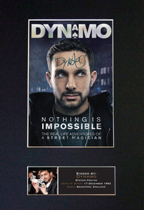 DYNAMO Signed Mounted Photo Reproduction Autograph QUALITY PRINT A4 388