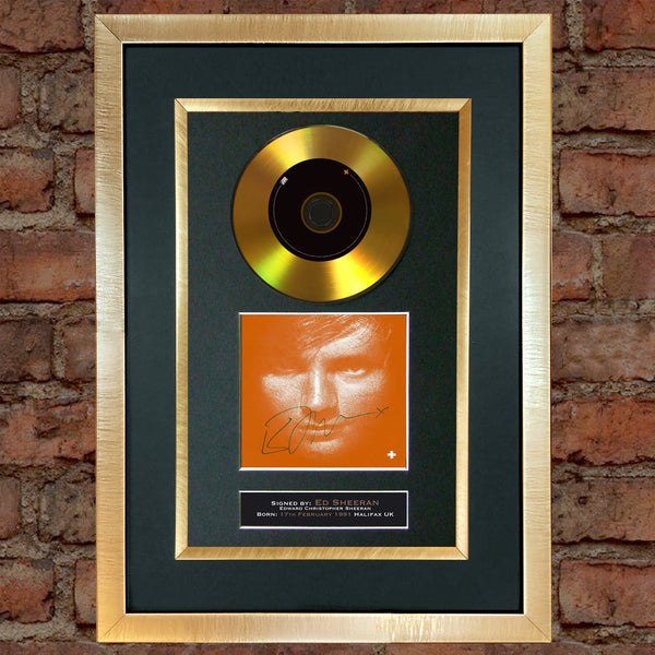 #110 Ed Sheeran - Divide GOLD DISC Cd Album Signed Autograph Mounted Photo Print