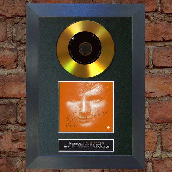 #110 Ed Sheeran - Divide GOLD DISC Cd Album Signed Autograph Mounted Photo Print