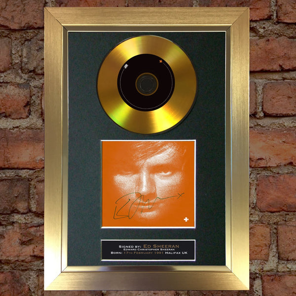 #110 Ed Sheeran - Divide GOLD DISC Cd Album Signed Autograph Mounted Photo Print