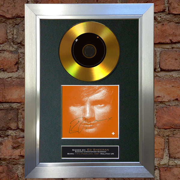 #110 Ed Sheeran - Divide GOLD DISC Cd Album Signed Autograph Mounted Photo Print