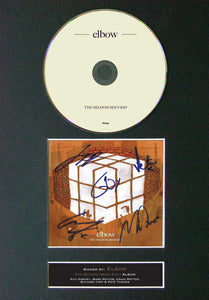 ELBOW The Seldom Seen Kid Album Signed CD COVER MOUNTED A4 Autograph Print (3)