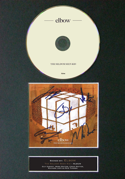 ELBOW The Seldom Seen Kid Album Signed CD COVER MOUNTED A4 Autograph Print (3)