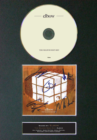 ELBOW The Seldom Seen Kid Album Signed CD COVER MOUNTED A4 Autograph Print (3)