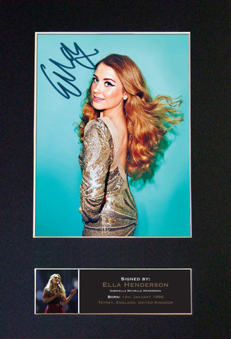 ELLA HENDERSON Signed Autograph Quality Mounted Photo Repro A4 Print 504