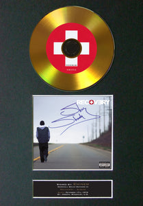 #113 Eminem - Recovery GOLD DISC Cd Album Signed Autograph Mounted Print