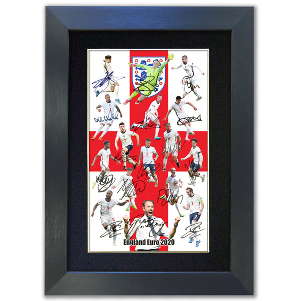 #855 England Euro 2020 Autograph Signature Print