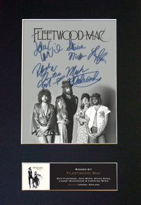 FLEETWOOD MAC Quality Autograph Mounted Photo Repro A4 Print 487