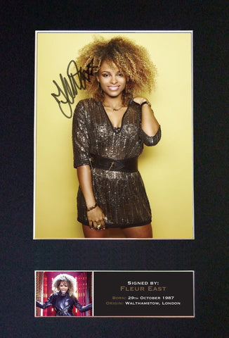 FLEUR EAST Signed Autograph Quality Mounted Photo REPRODUCTION PRINT A4 605