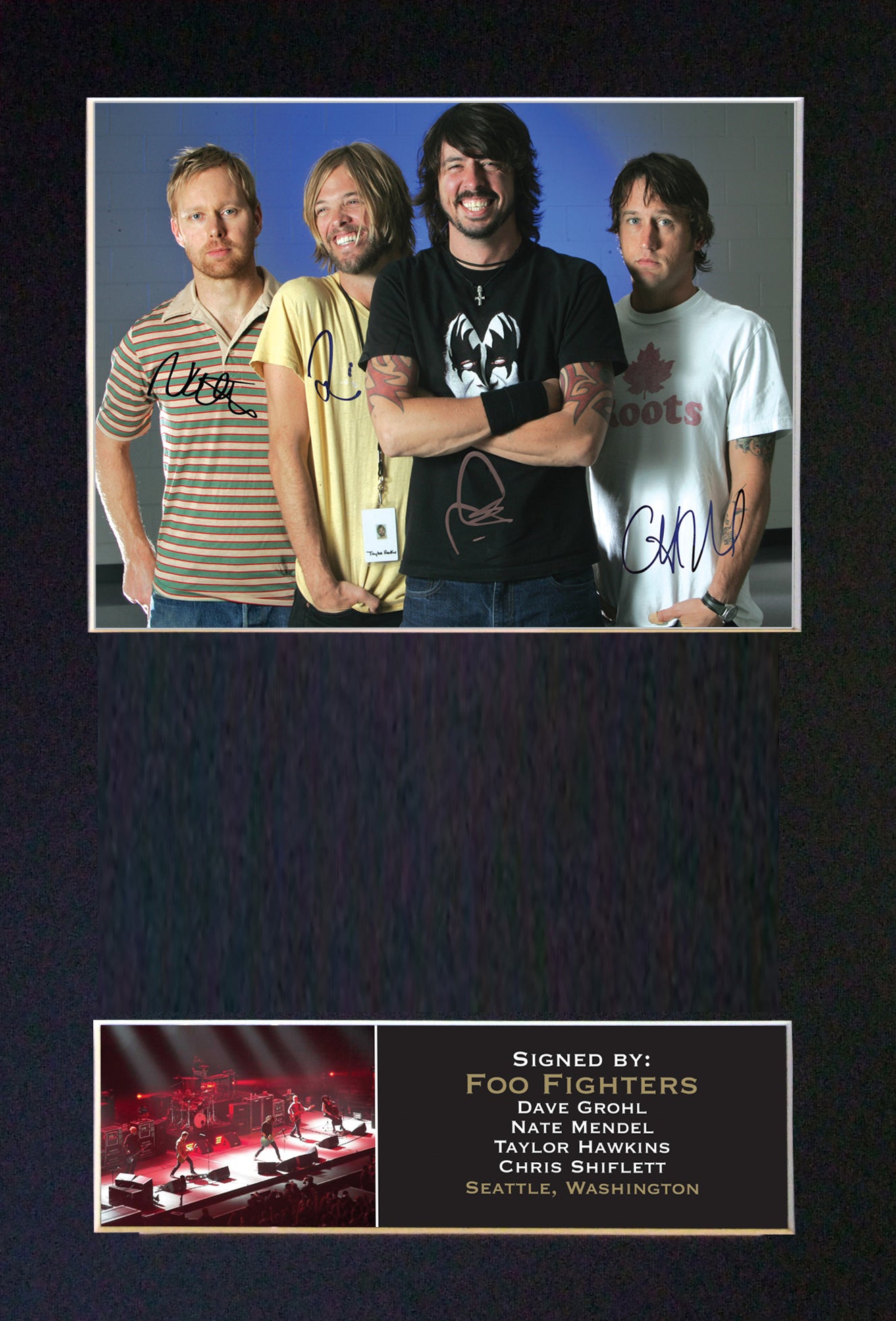 FOO FIGHTERS Autograph Mounted Photo Reproduction QUALITY PRINT A4 192