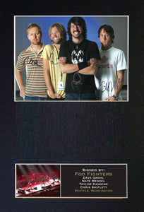 FOO FIGHTERS Autograph Mounted Photo Reproduction QUALITY PRINT A4 192