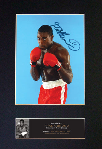 FRANK BRUNO Boxing Autograph Mounted Signed Photo Repro A4 Print 536