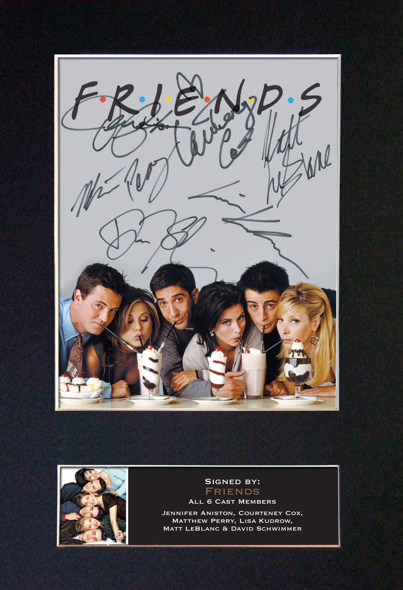 FRIENDS CAST SIGNED POSTER TV SHOW SERIES SEASON PRINT PHOTO AUTOGRAPH GIFT #819