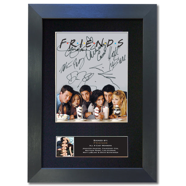 FRIENDS CAST SIGNED POSTER TV SHOW SERIES SEASON PRINT PHOTO AUTOGRAPH GIFT #819
