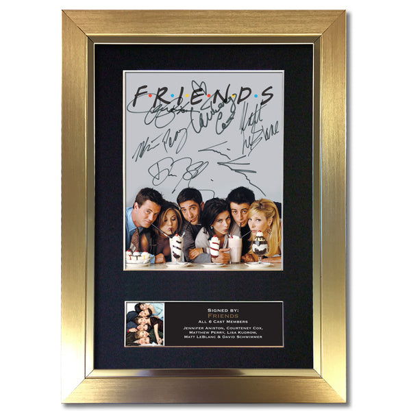 FRIENDS CAST SIGNED POSTER TV SHOW SERIES SEASON PRINT PHOTO AUTOGRAPH GIFT #819