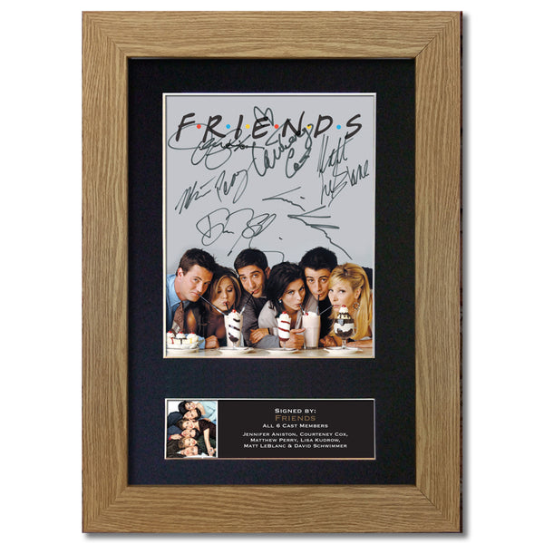 FRIENDS CAST SIGNED POSTER TV SHOW SERIES SEASON PRINT PHOTO AUTOGRAPH GIFT #819