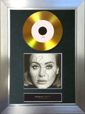 #Adele - 25 GOLD DISC Cd Album Signed Autograph Mounted Print
