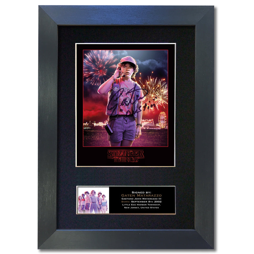 STRANGER THINGS Gaten Matarazzo Autograph Mounted Signed Photo RePrint #829