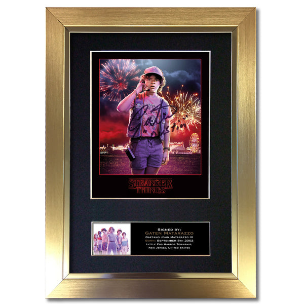 STRANGER THINGS Gaten Matarazzo Autograph Mounted Signed Photo RePrint #829