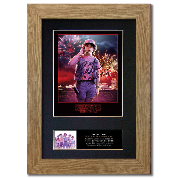 STRANGER THINGS Gaten Matarazzo Autograph Mounted Signed Photo RePrint #829