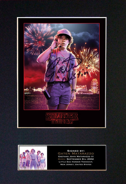 STRANGER THINGS Gaten Matarazzo Autograph Mounted Signed Photo RePrint #829