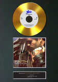 #106 GOLD DISC GEORGE MICHAEL Faith Album Signed Autograph Mounted Repro A4