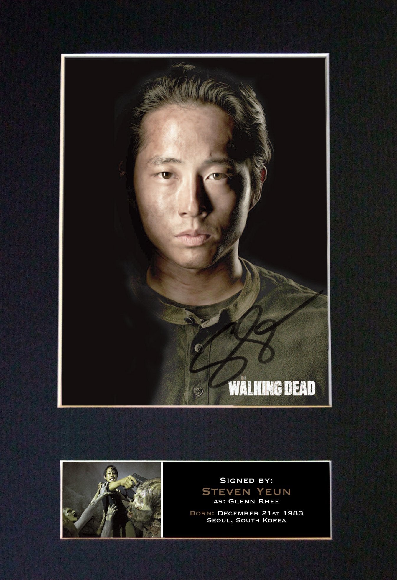 GLENN RHEE The Walking Dead Signed Autograph Mounted Photo Repro A4 Print 631