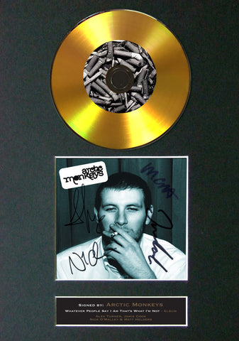 ARCTIC MONKEYS Album Signed CD COVER MOUNTED A4 Autograph Repro Print (50)