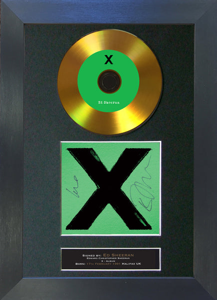 #112 Ed Sheeran - Multiply GOLD DISC Cd Album Signed Autograph Mounted Photo Print