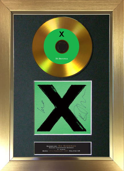 #112 Ed Sheeran - Multiply GOLD DISC Cd Album Signed Autograph Mounted Photo Print