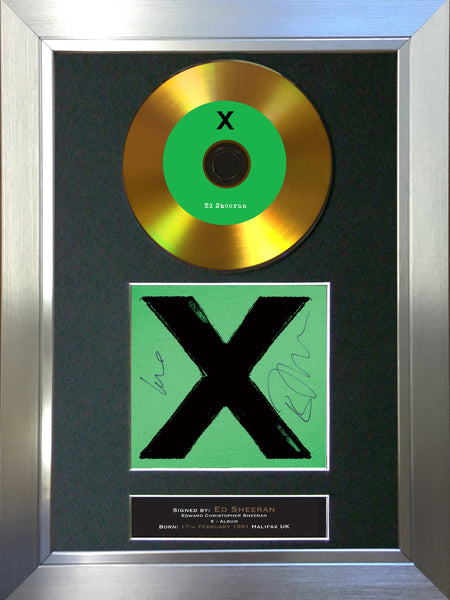 #112 Ed Sheeran - Multiply GOLD DISC Cd Album Signed Autograph Mounted Photo Print