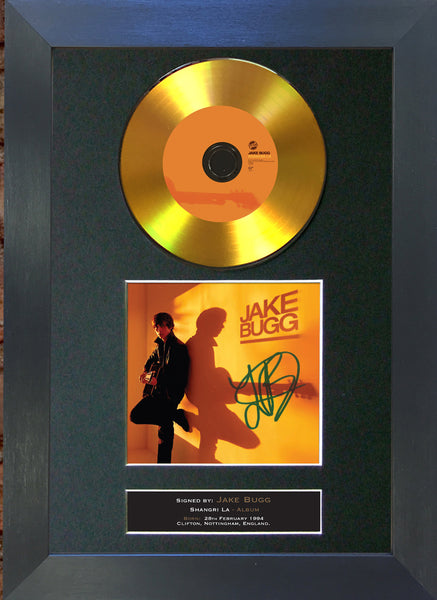 #90 Jake Bugg - Shangri La GOLD DISC Cd Album Signed Autograph Mounted Print