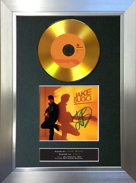 #90 Jake Bugg - Shangri La GOLD DISC Cd Album Signed Autograph Mounted Print