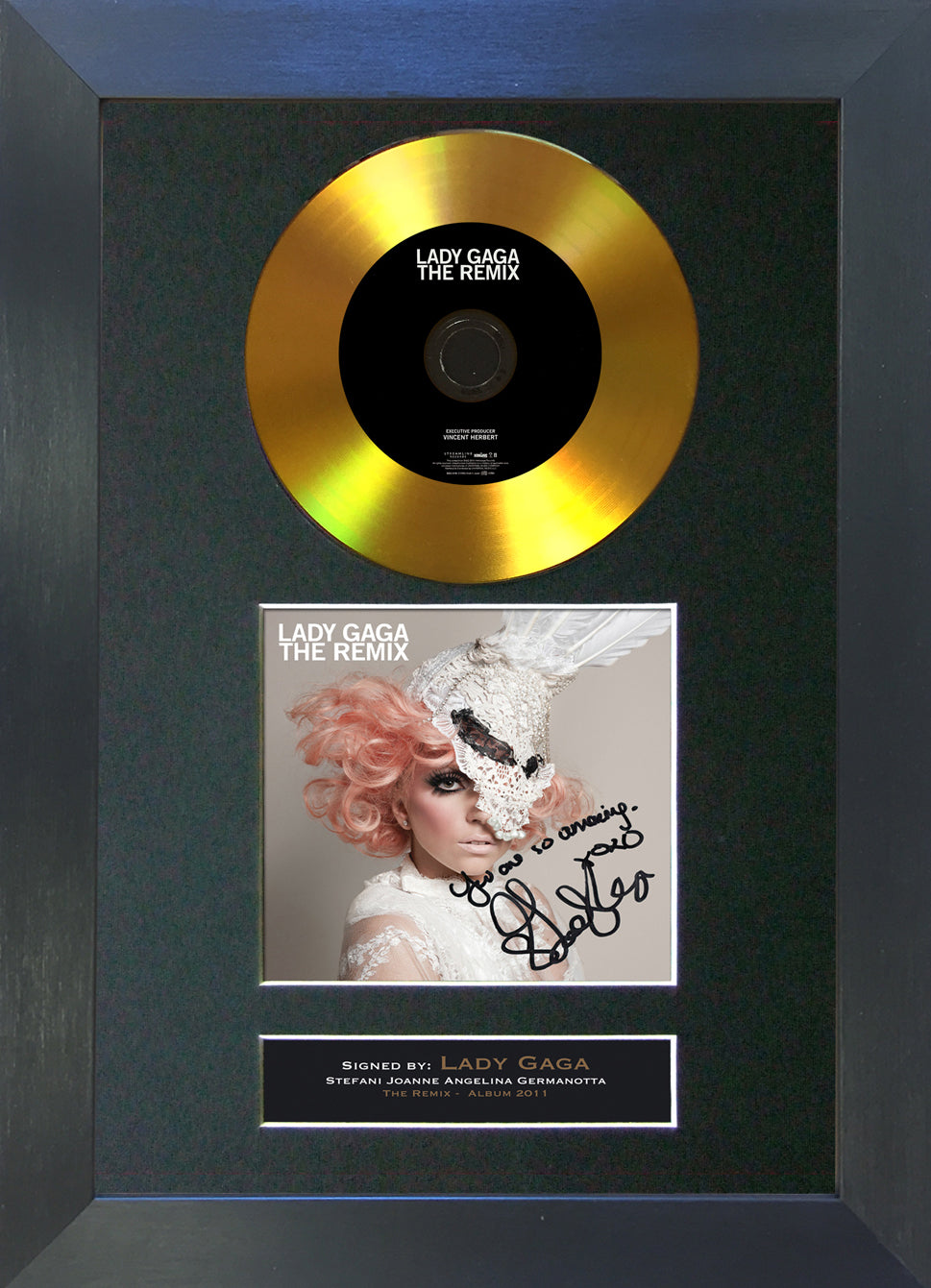 87 Lady Gaga - The Remix Gold CD – The Autograph Gallery